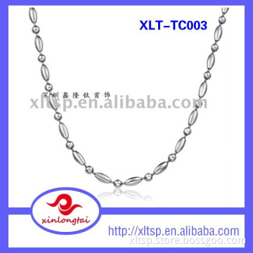 Fashion Health Wholesale Stainless Steel Ball Chain Beaded Necklace, Bead Necklace